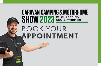 Book your appointment to see Leisure World at the Caravan, Camping & Motorhome Show in Birmingham