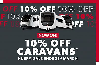 10% off caravans in our brand new sale!